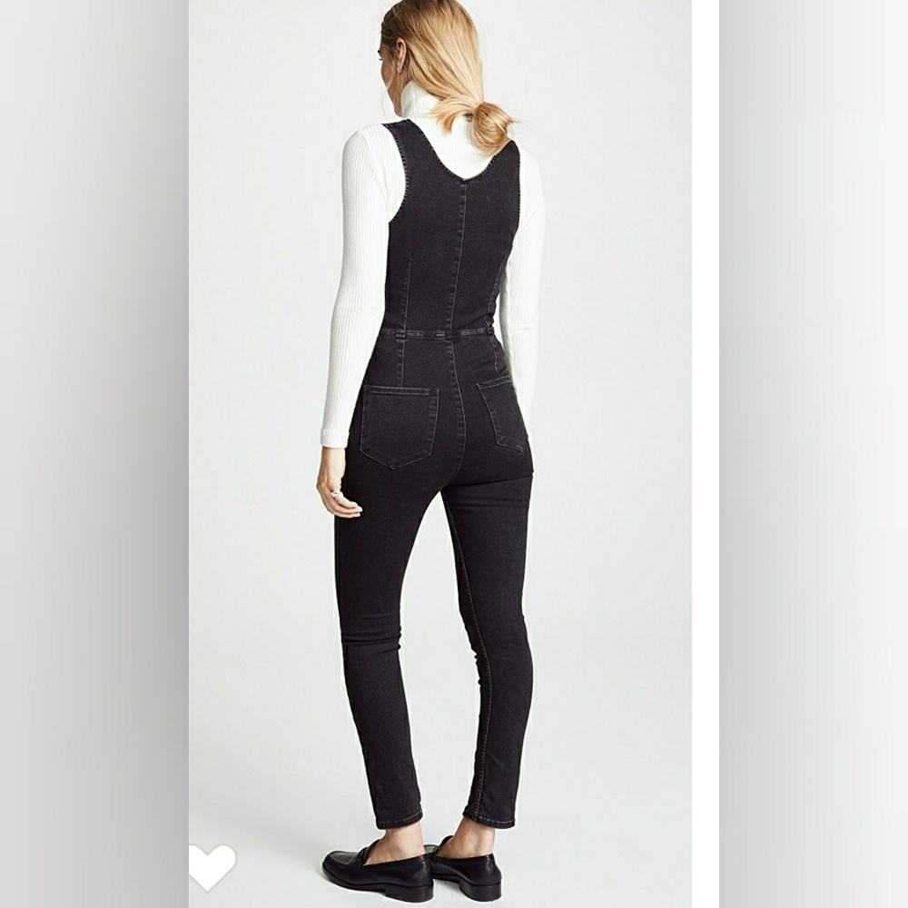 free people scarlet sleeveless denim jumpsuit - Picture 4 of 8